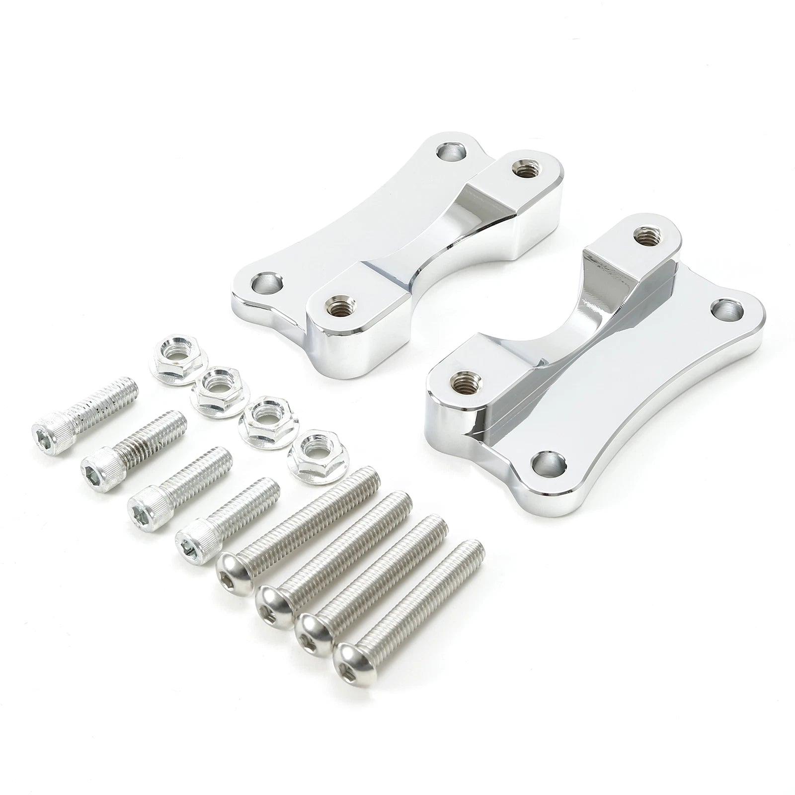 Chrome Front Fender Spacer Mount for Harley Touring Electra Glide (2014–2023)