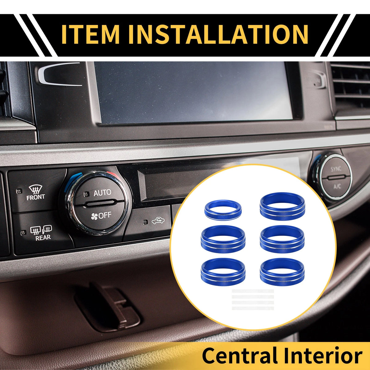 Air Conditioner Trailer Switch Knob Cover Ring for Ford F-150 (2015–2023)