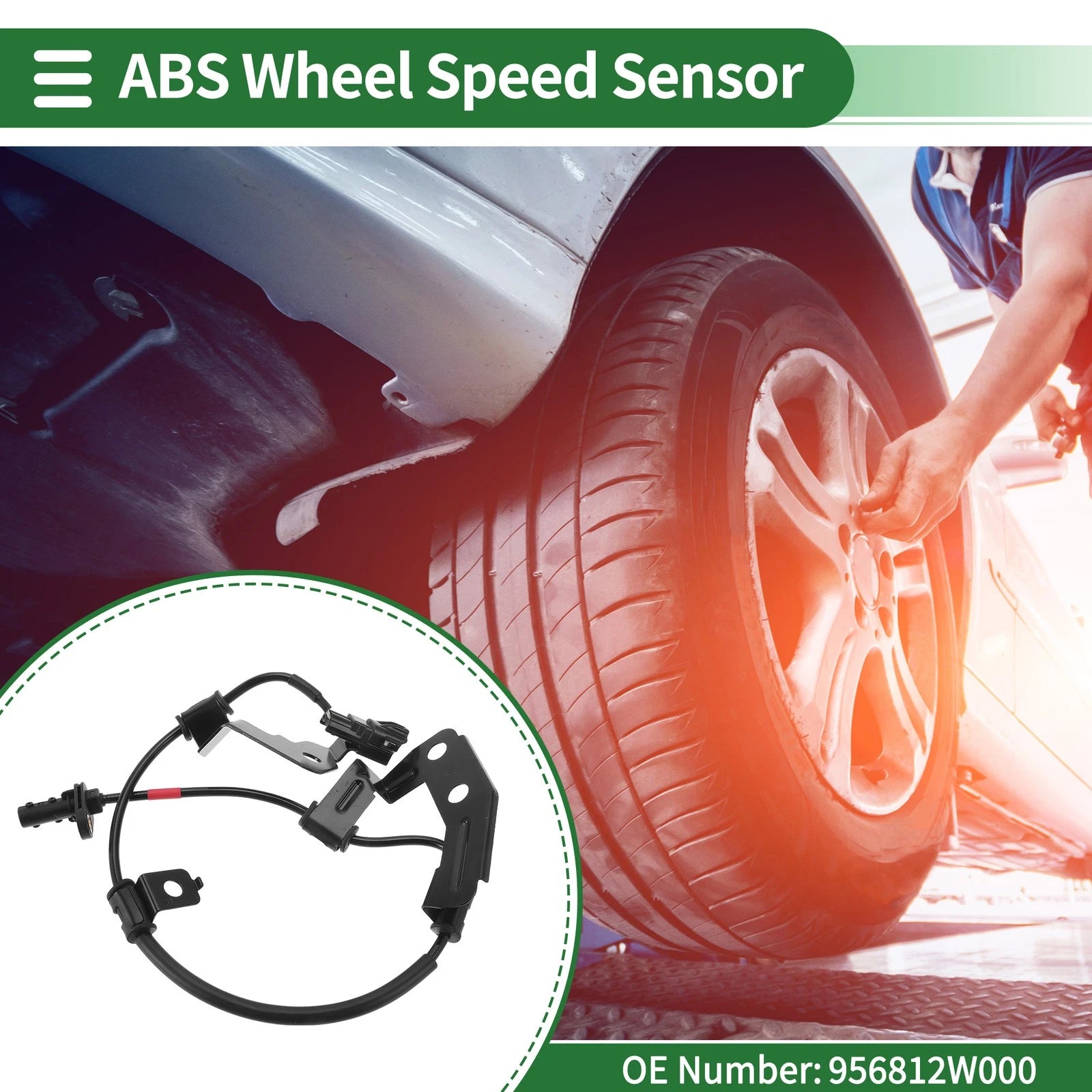 ABS Wheel Speed Sensor Replacement for Hyundai Santa Fe Right Rear (2013–2018)