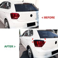 Gloss Black Tail Light Eye Lids Covers for VW Polo Hatchback (2018–2021)