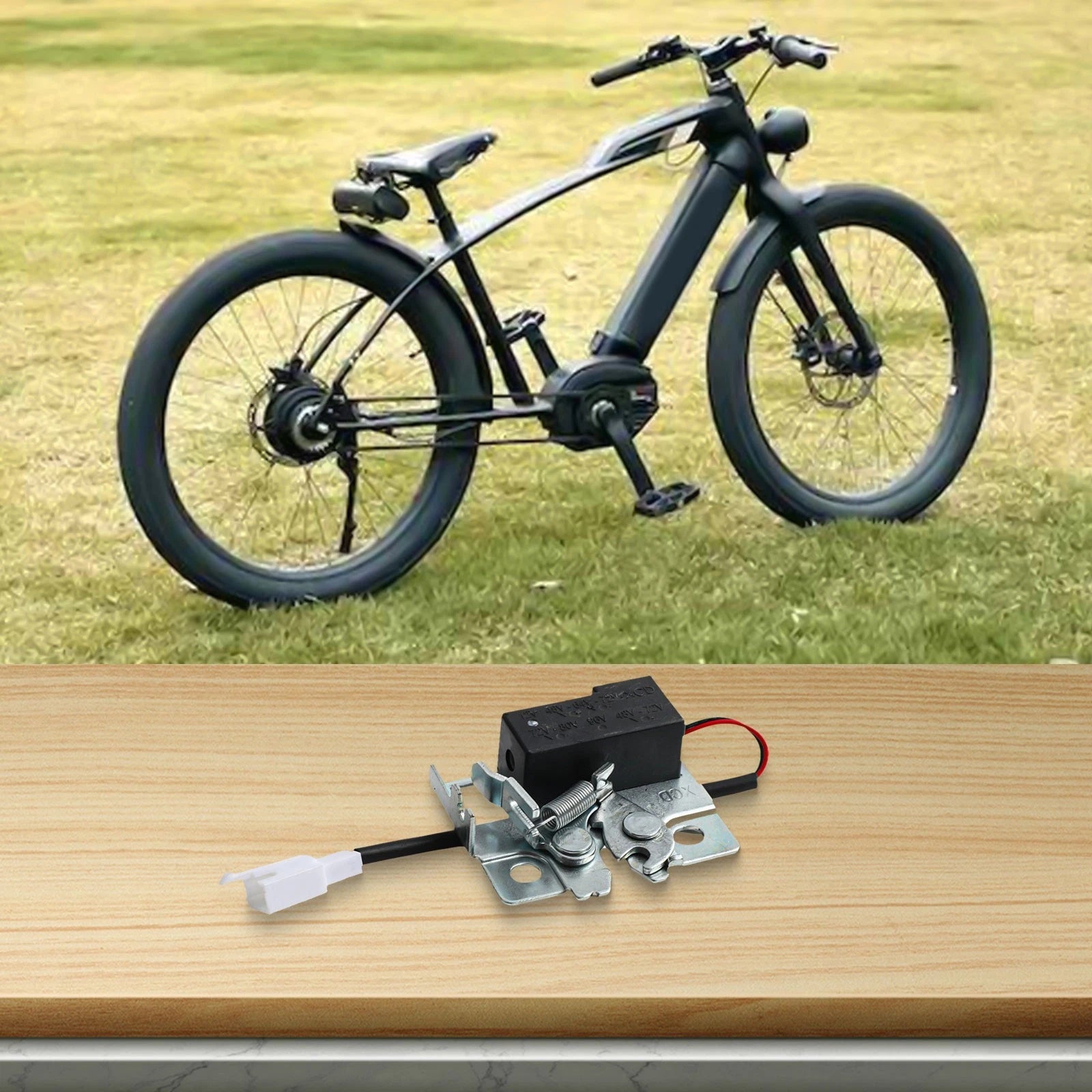 Iron Electric Motorcycle Saddle Lock Plate for Motorcycle Seat Security
