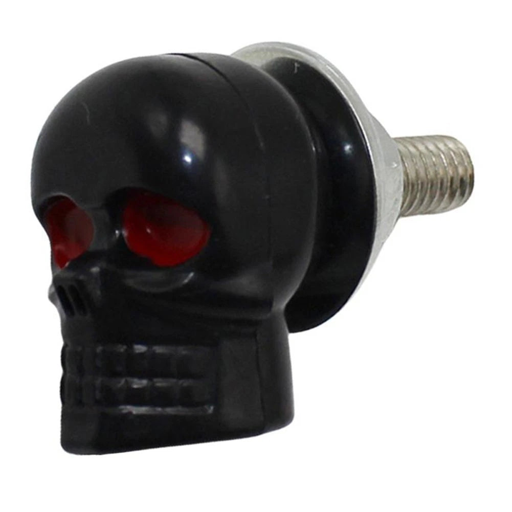 Skull License Plate Frame Bolts with Washers for Most Motorcycles