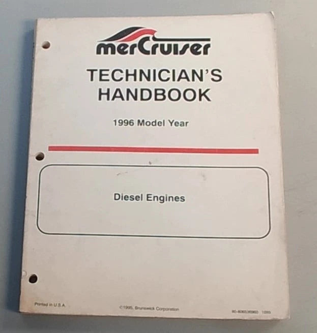 Service Manual for MerCruiser Diesel Engines (1996)
