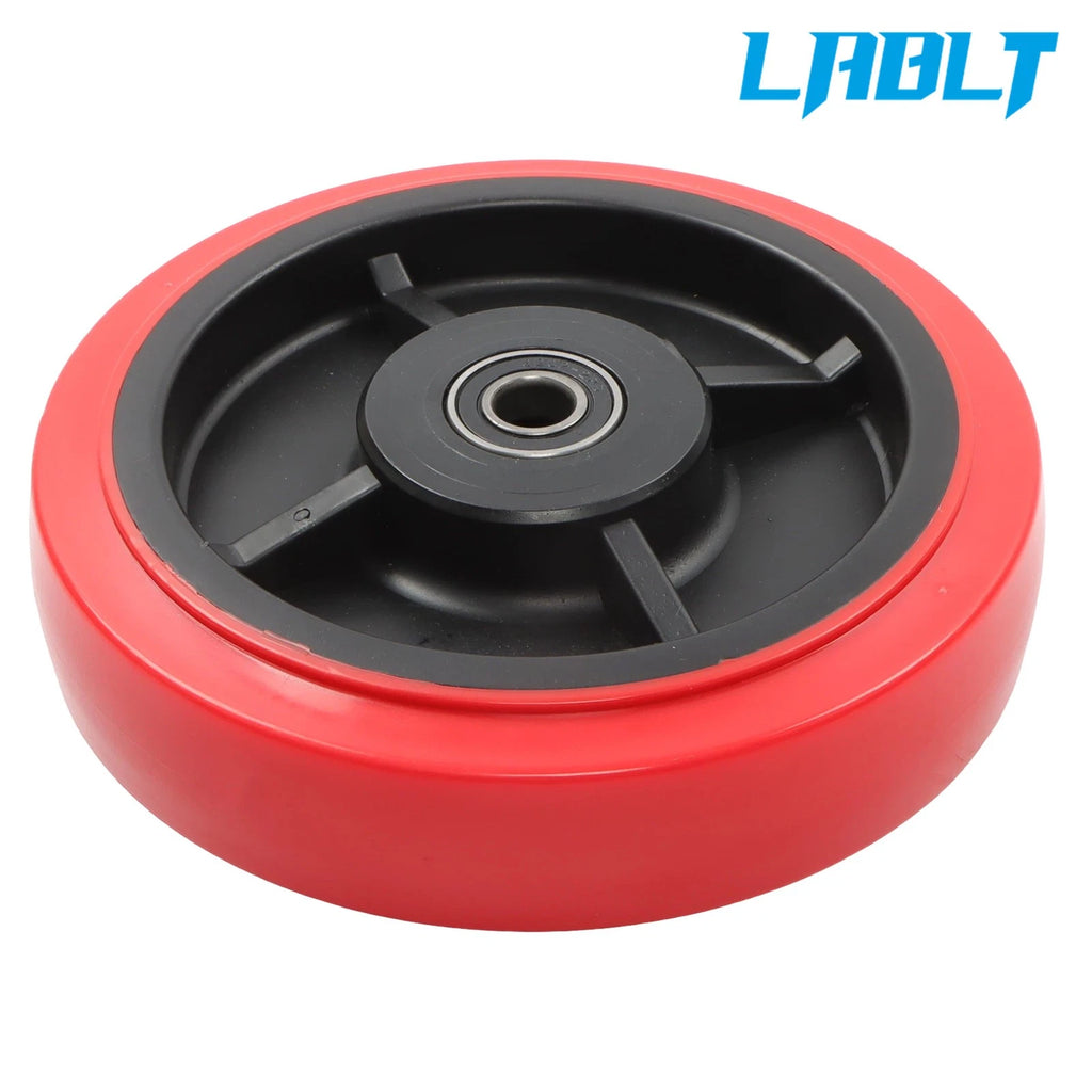 Set of 4 Caster Wheels for (8" × 2", Polyurethane, 1100lb)