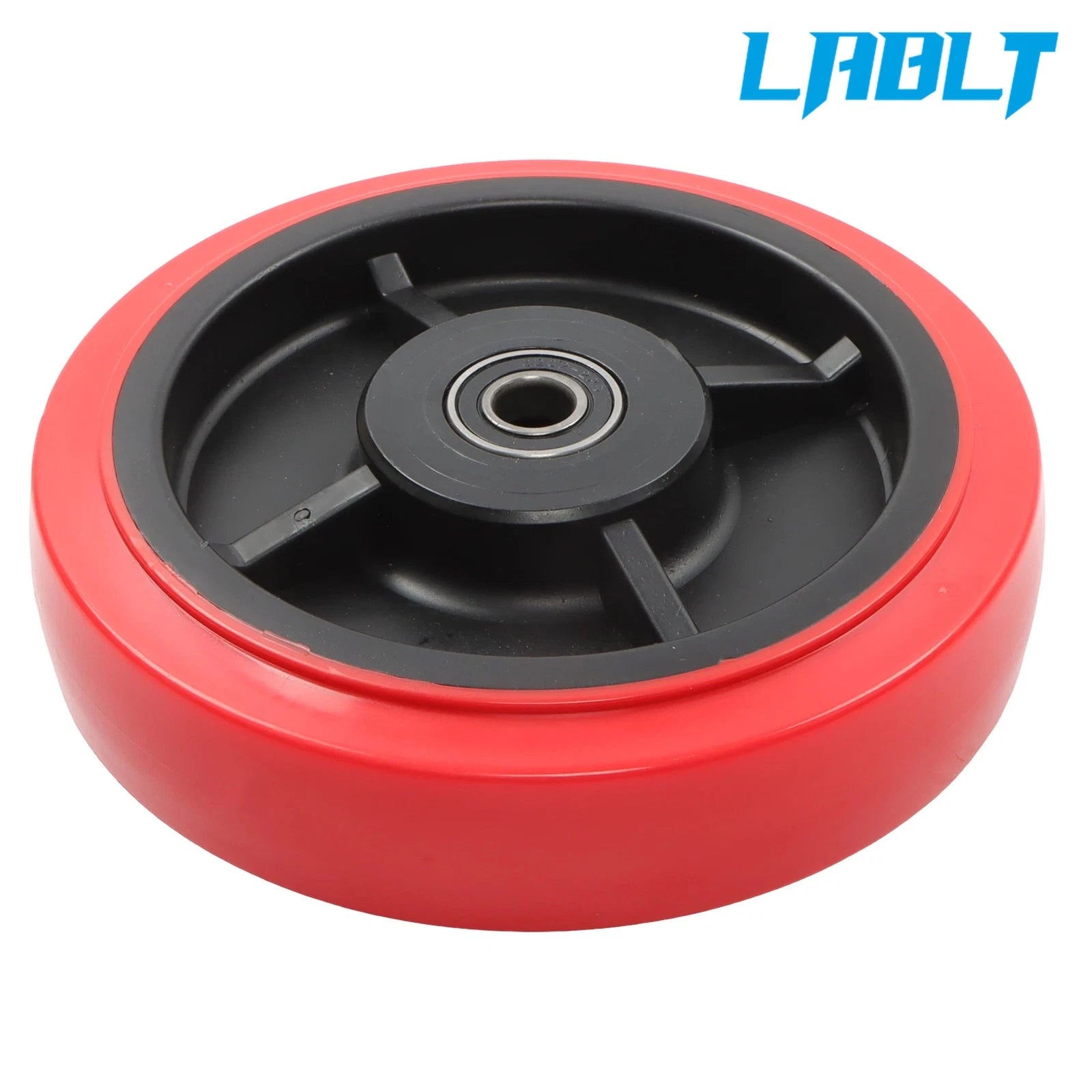 Set of 4 Caster Wheels for (8" × 2", Polyurethane, 1100lb)