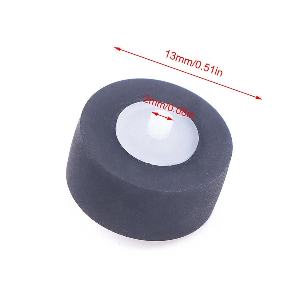 Rubber Pinch Roller Wheel 13x6x2mm Axial Type for Cassette Tape Playback