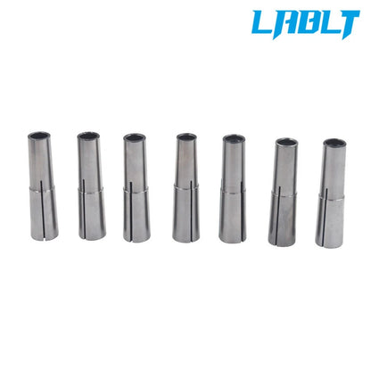 7Pcs #2 Morse Taper Round Collet Chuck Set for MT2 (1/8" - 1/2")