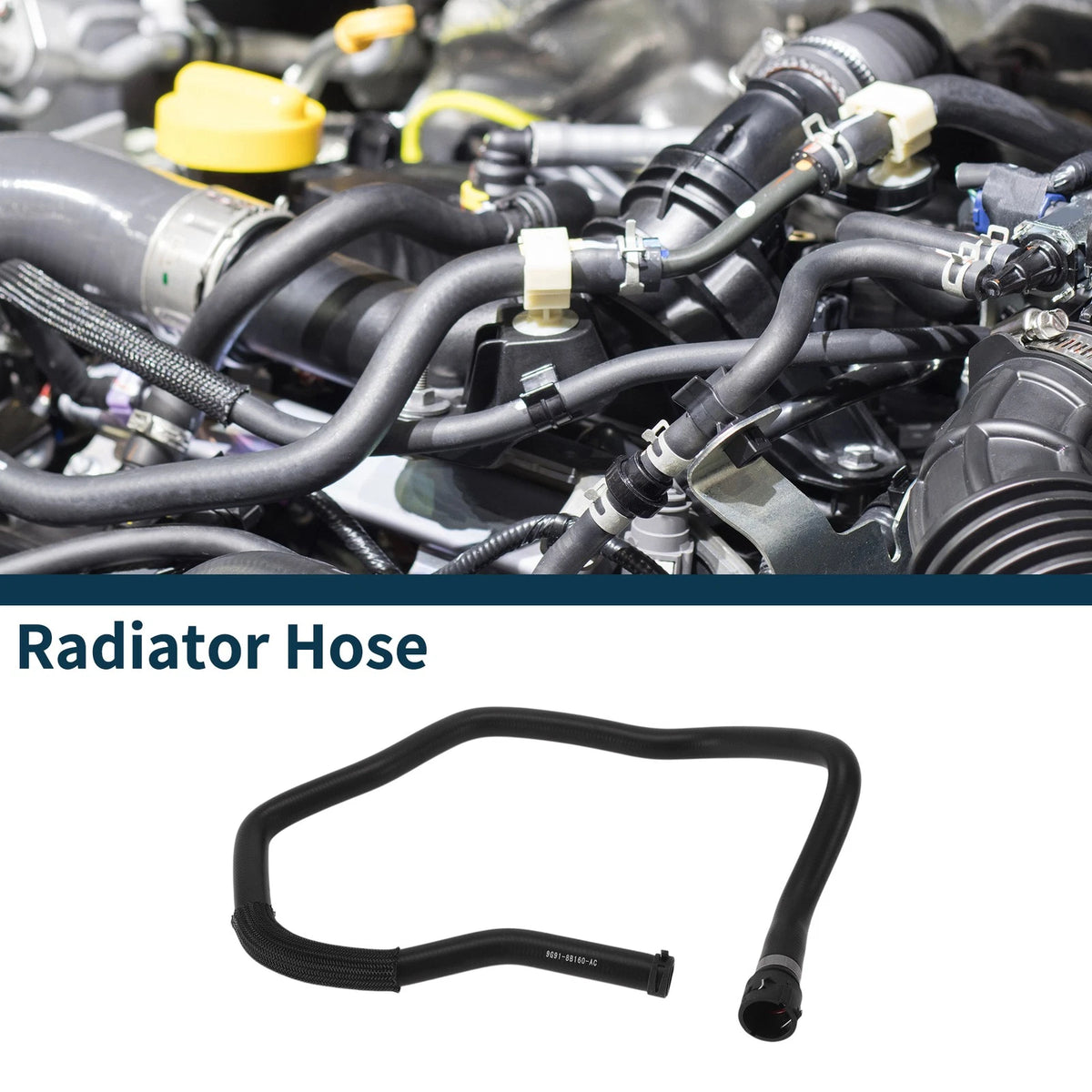 Radiator Hose No.9G918B160AB for Ford Mondeo 2.0L (2011) Rubber