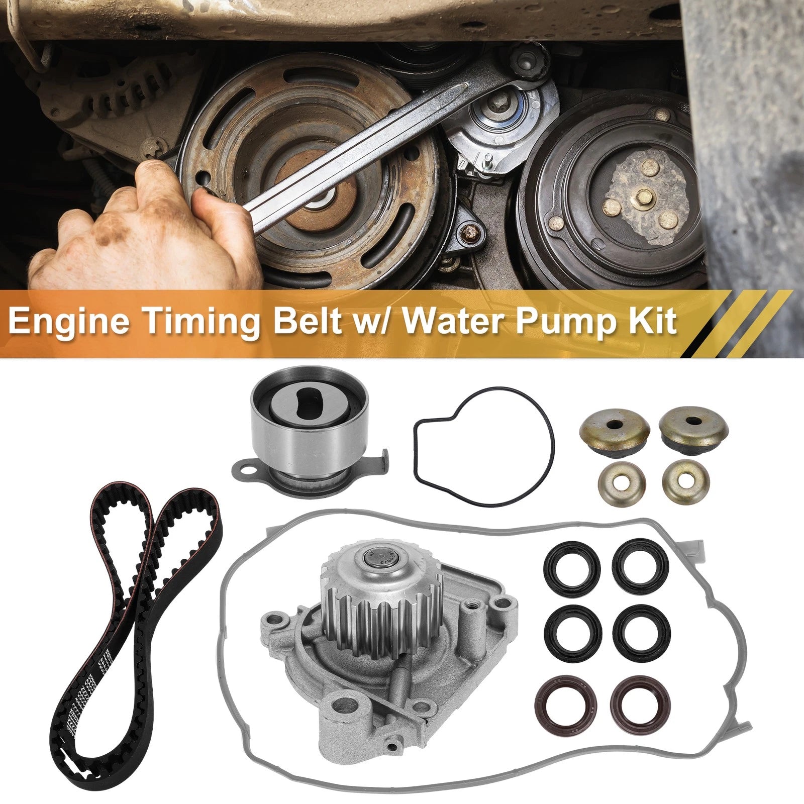 Timing Belt Water Pump Kit for Honda Civic (1988–1995) OEM Replacement