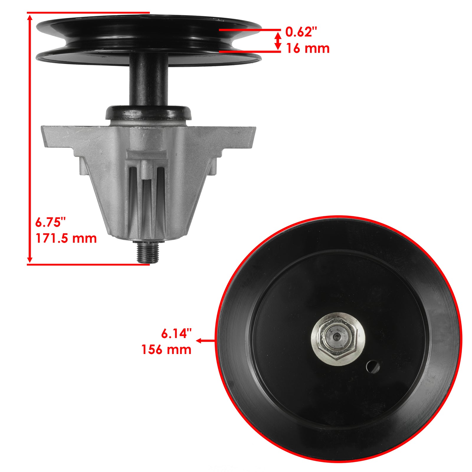 Spindle Assembly Replacement for MTD 3 Spindle (2000–2018)