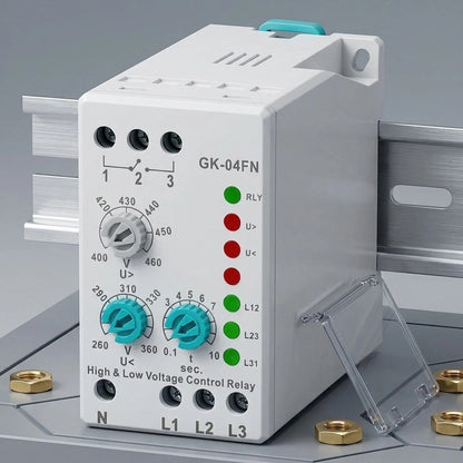 Three Phase Voltage Relay for Industrial Applications (380V AC)
