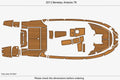 EVA Foam Teak Deck Flooring Mat for Benetau Antares 78 (2013)