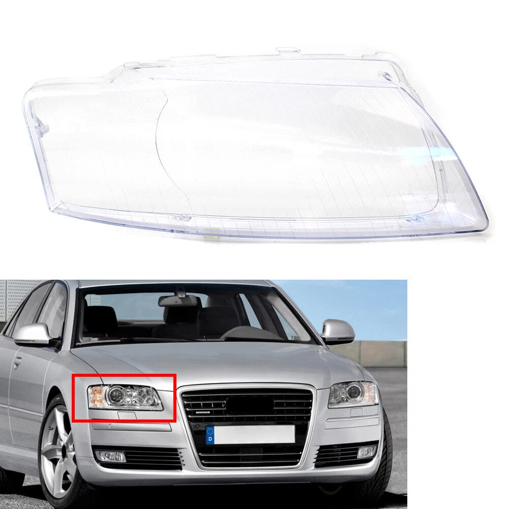1 Pcs Headlight Lens Cover for Audi A8 D3 (2005–2010)