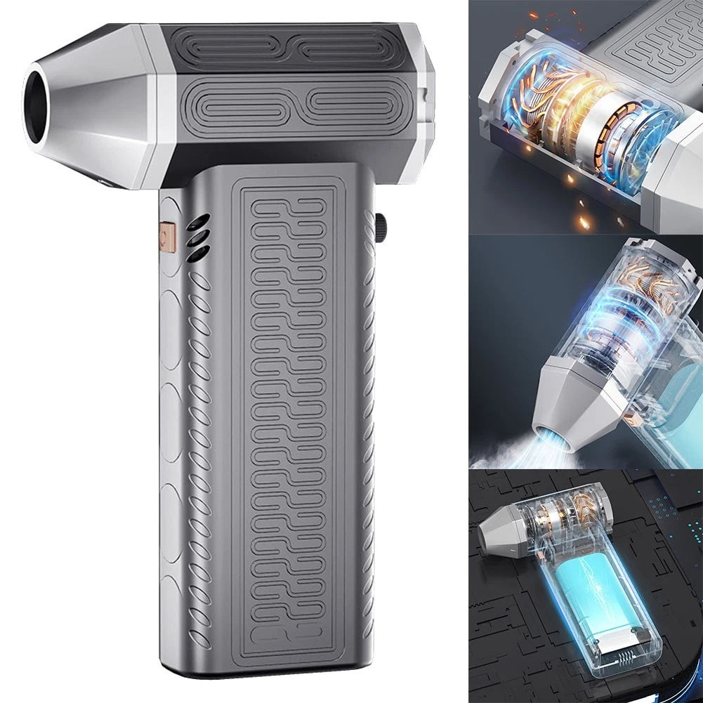 Turbofan Brushless Motor Handheld Device with Speed Regulation