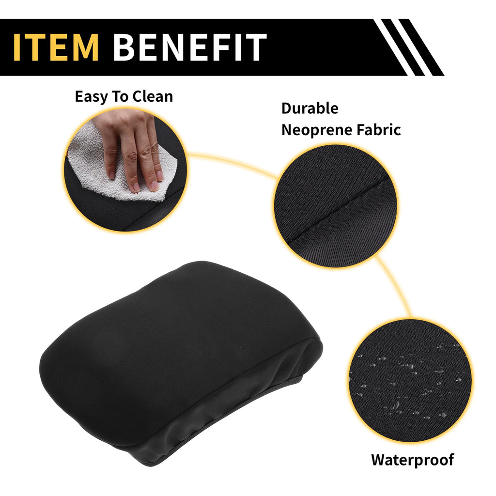Console Lid Armrest Cover for Chevrolet (Microfiber Leather, Soft Foam)