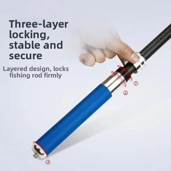 Multi Function Metal Fishing Rod Handle with 5 Cardan Joints for Custom Use