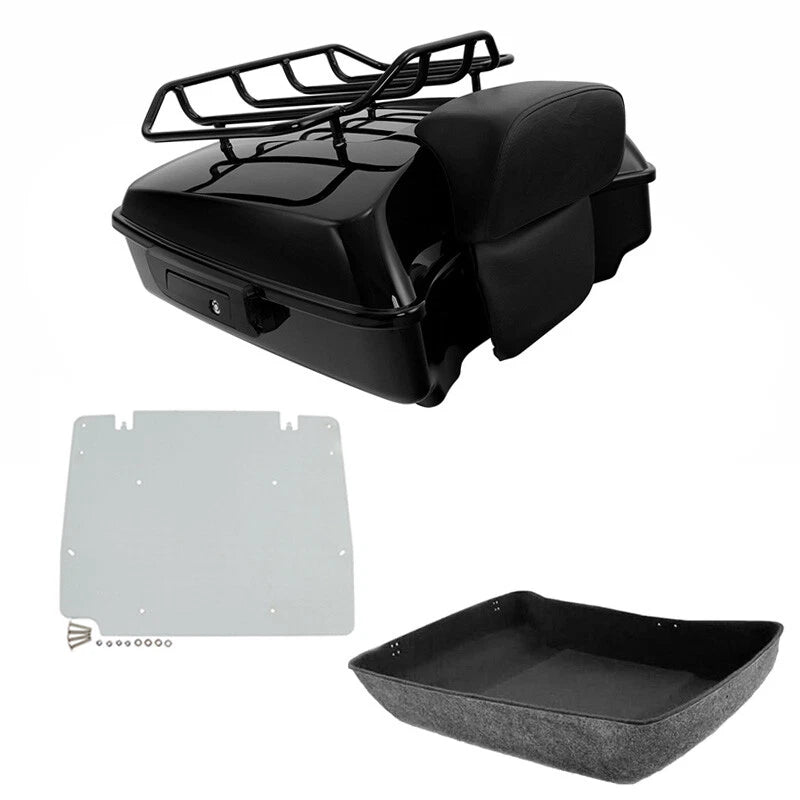 Chopped Trunk Backrest Rack Base Plate for Harley Touring (2014–2026)