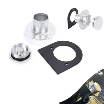Fuel Tank Filler Cap for Remote Fit (Aluminum, Welded Bracket)