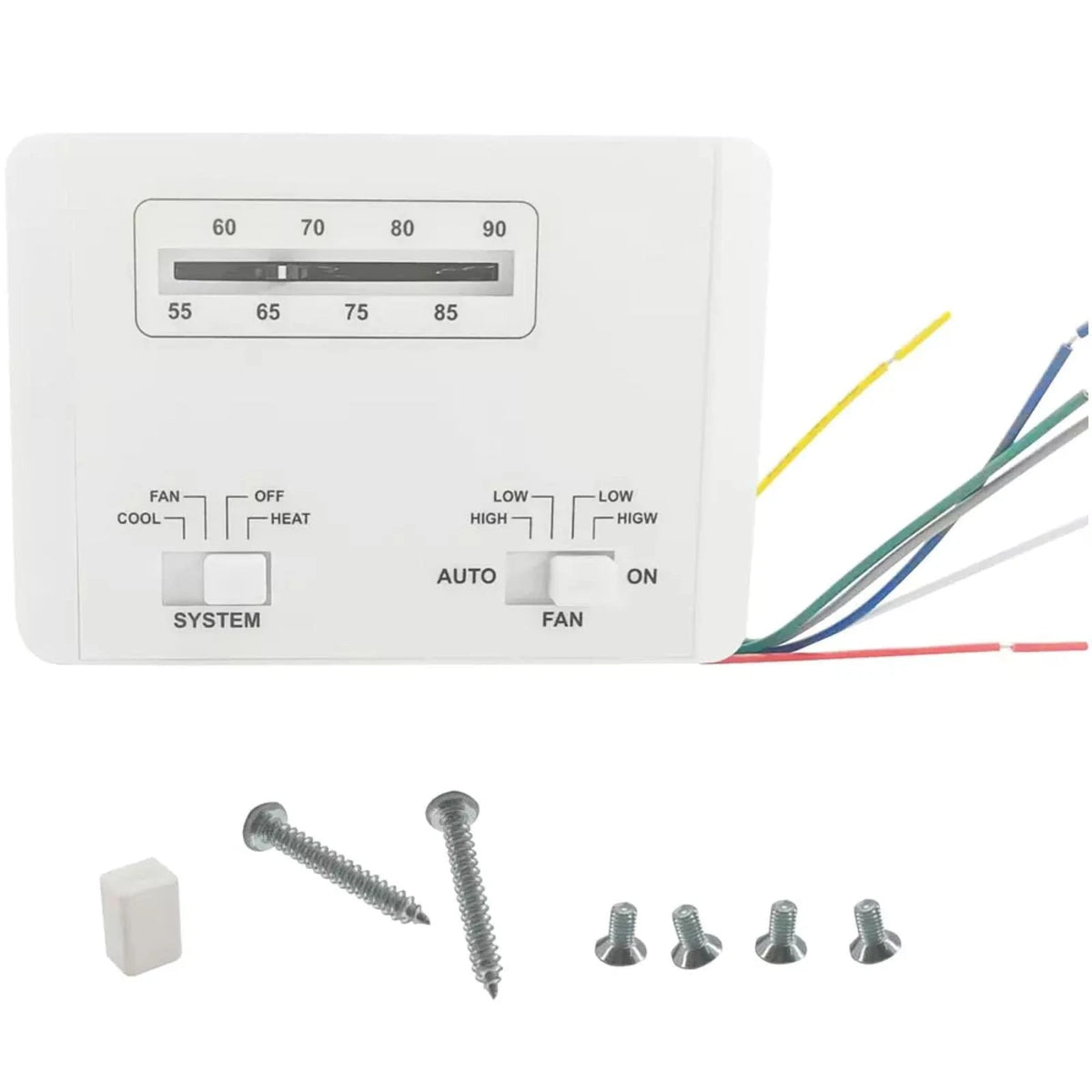1 PC Plastic Thermostat for Coleman RV Air Conditioner (7330G3351)