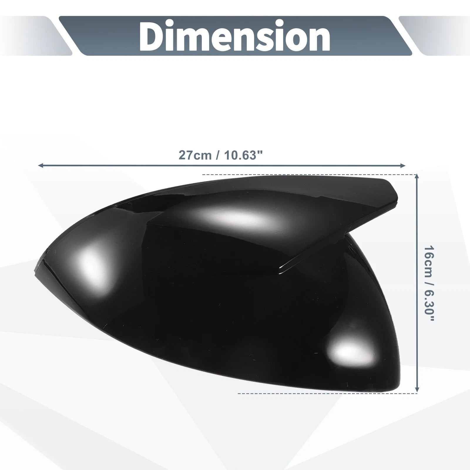 Rearview Mirror Cover Cap Gloss Black Replacement for Mercedes-Benz C Class (2021–2024)