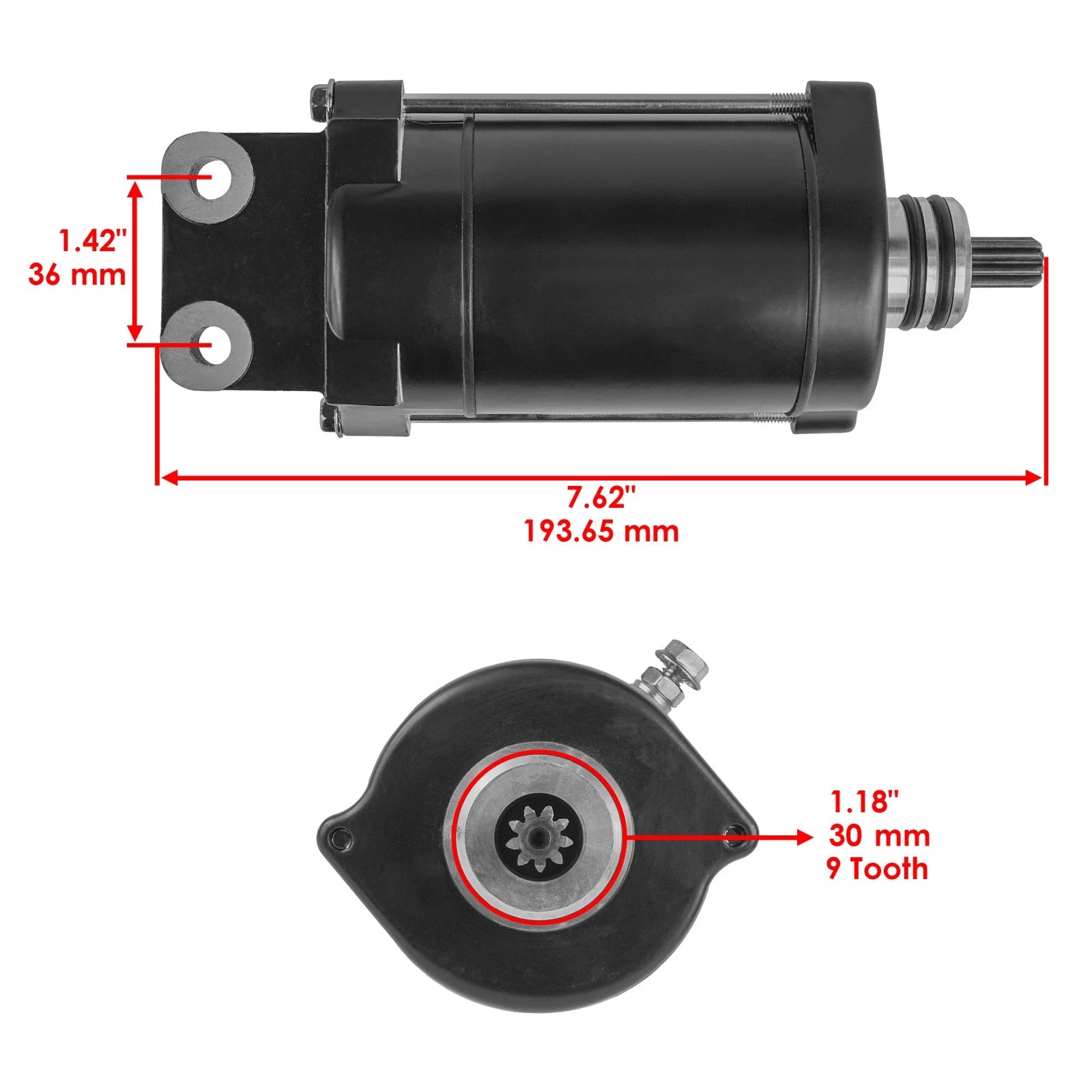 Caltric Starter for Arctic Cat Montego 640 Jet Ski (1994–1997) 12 Volt