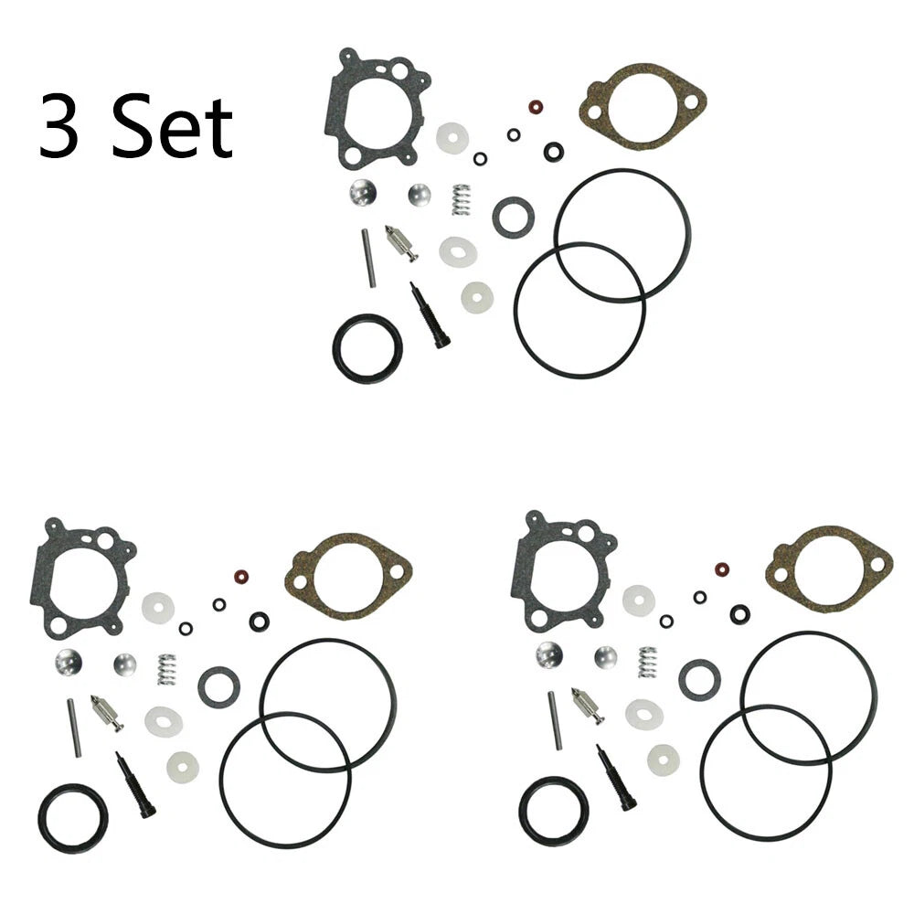 Set of 3 Carburetor Repair Kits for B&S 492495 493762 498260