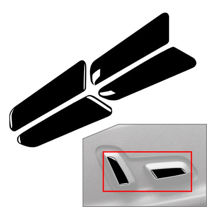 Piano Black Seat Adjustment Button Cover Trim for Audi A4 B9 RS4 A5 S4