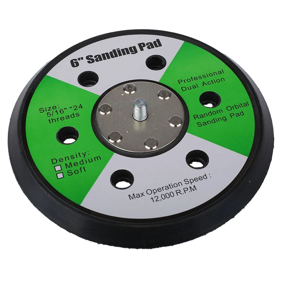 Backing Pad for Air Sander Polishers 6 Inch 150mm UNF Male Thread