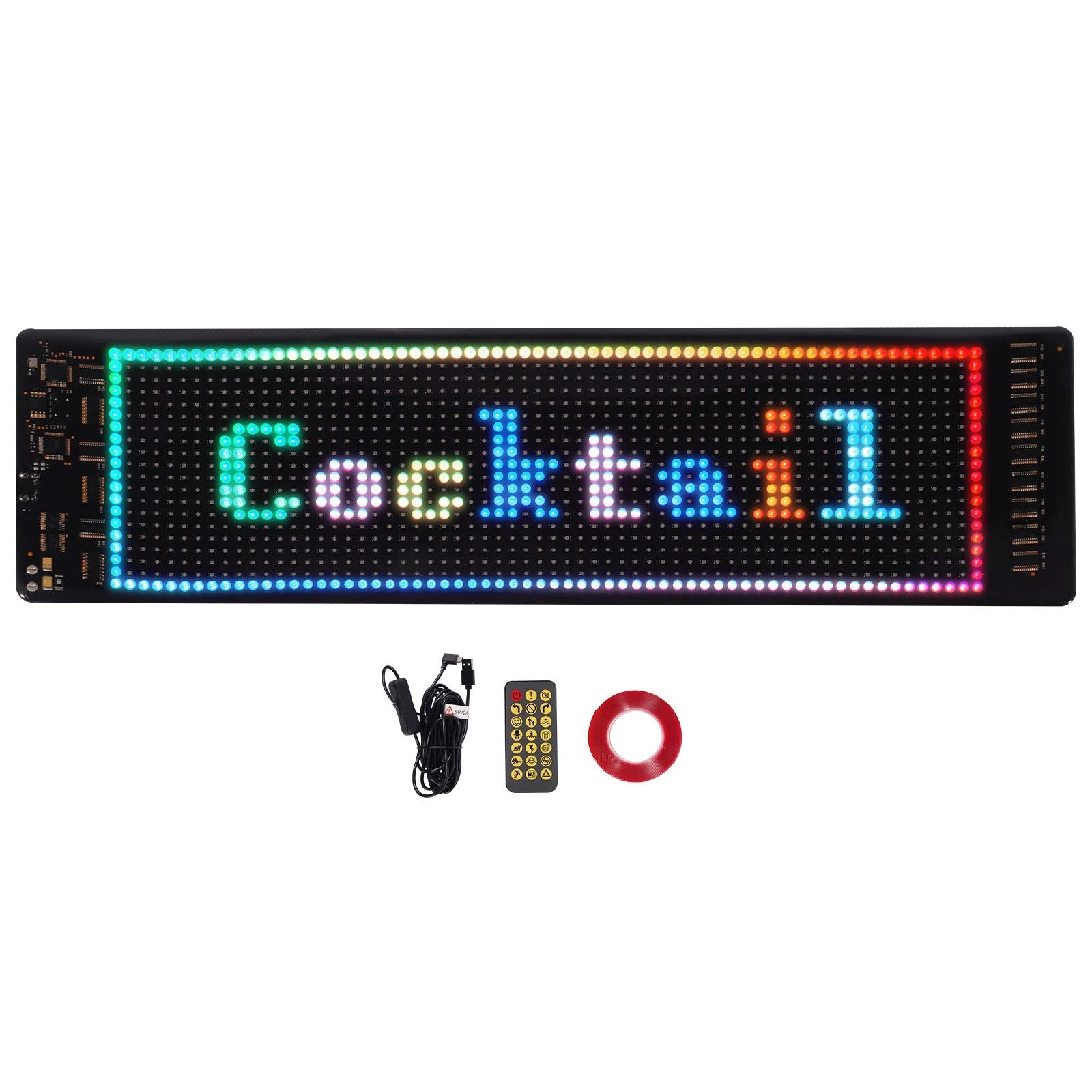 1X LED Colorful Devil Eye Lamp for Car Windows (14")