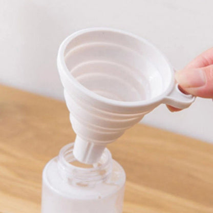 Expandable Silicone Oil Funnel for Universal Use (Collapsible Design)