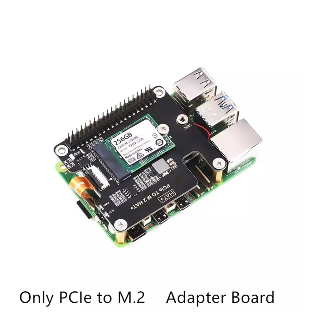 M.2 Adapter for Raspberry Pi 5 (2023) - Supports NVMe Protocol