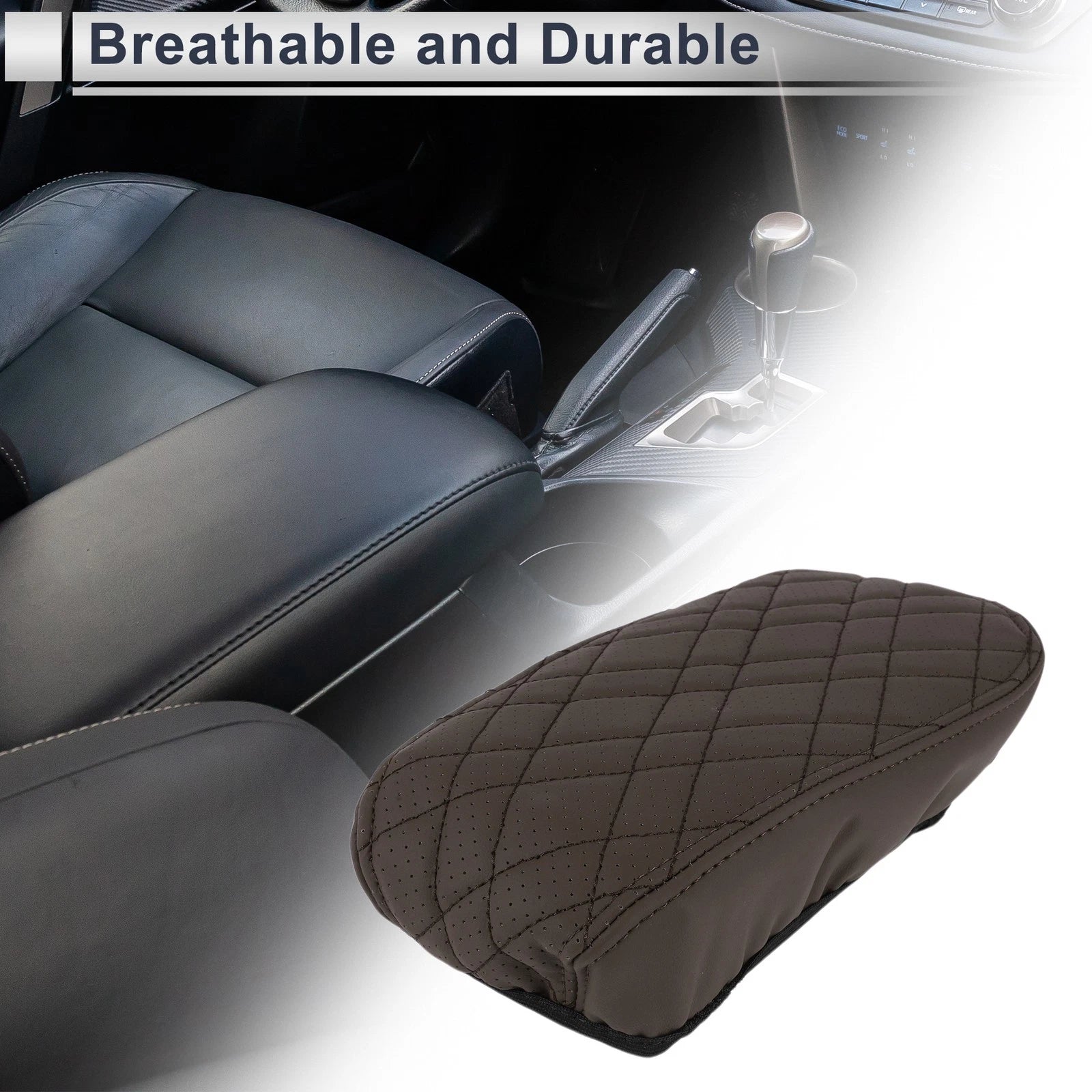 Car Center Console Cover for BMW X1 2016–2022 Deep Brown Replacement
