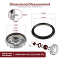 Front Brake Drum & Seal for Honda ATV Rancher 350 TRX350TM TRX350TE (2000–2006)