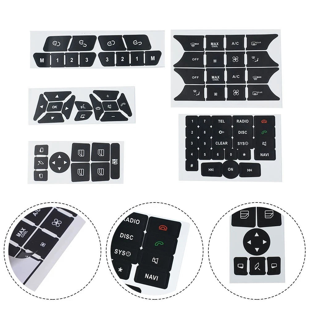 Button Repair Stickers for Mercedes 2007-2014