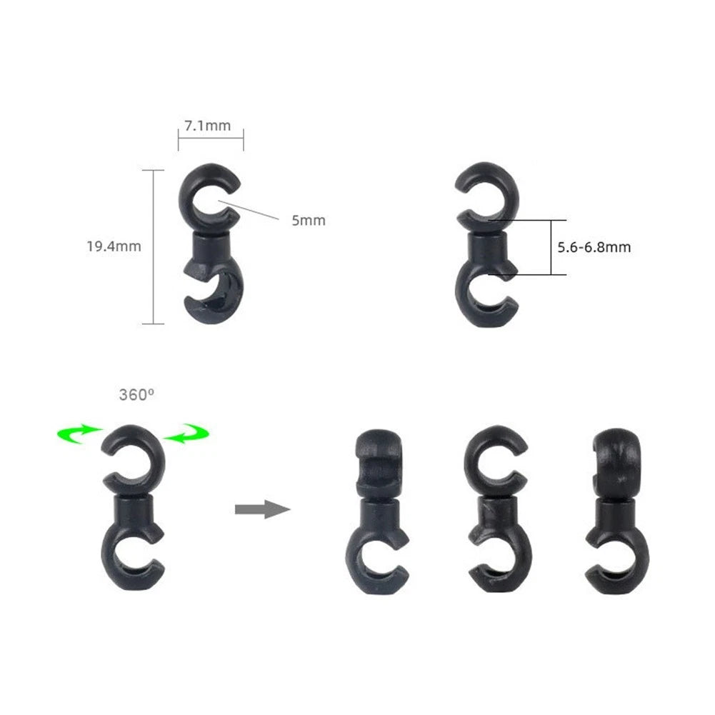Bike Cable Organizer Clips for Mountain Road Bikes (5 Color Options)