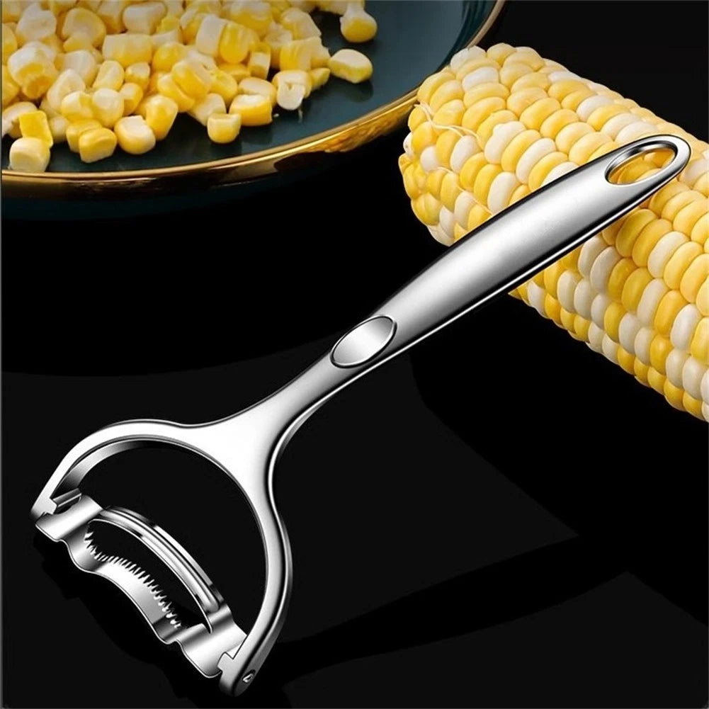Stainless Steel Corn Stripping Tool for Fast Kitchen Preparation
