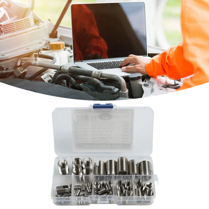 Stainless Steel Self Tapping Thread Inserts 50 Pcs for M3 through For Sizes