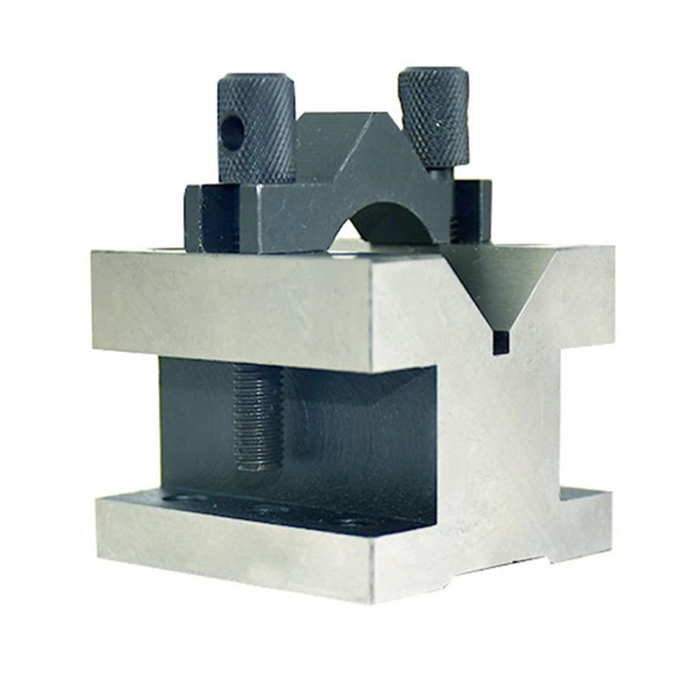 Set of 2 V-shaped Clamp Blocks 35x35x30mm for Grounding Matching