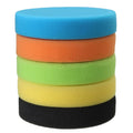 5 Flat Sponge Buffing Pads for Car Polisher (125mm)