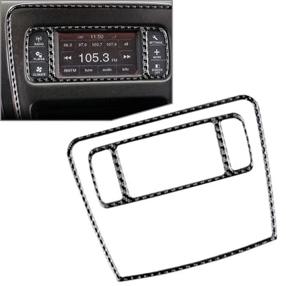 Carbon Fiber Central Control Radio Panel Cover for Dodge Journey (2011–2018)