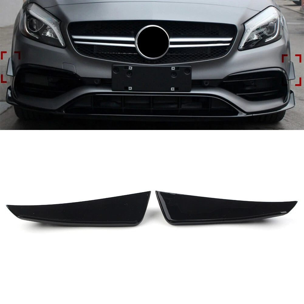 Front Bumper Lip Splitter for Mercedes Benz A Class W176 (2016–2018)
