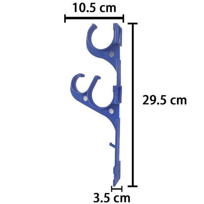 2X Plastic Swimming Pool Hooks for Universal Use (10.5 x 3.5 x 29.5 cm)