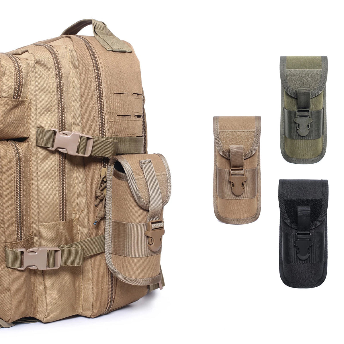 2X Outdoor Tactical Sunglasses Case Military Molle Pouch Storage Box