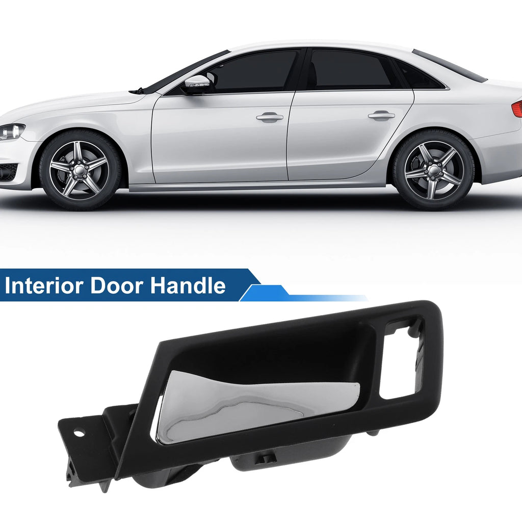 Rear Left Passenger Side Interior Door Handle for VW Bora (2008–2012) Black Chrome