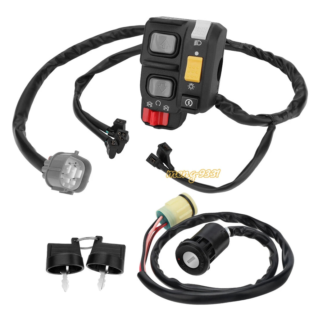 Handlebar Switch & Ignition Key Switch for Honda Rancher 420 TRX420 (2007–2013)