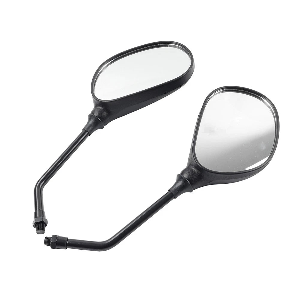 1 Pair Black Rearview Side Mirrors for Yamaha YBR125 (2005–2023)
