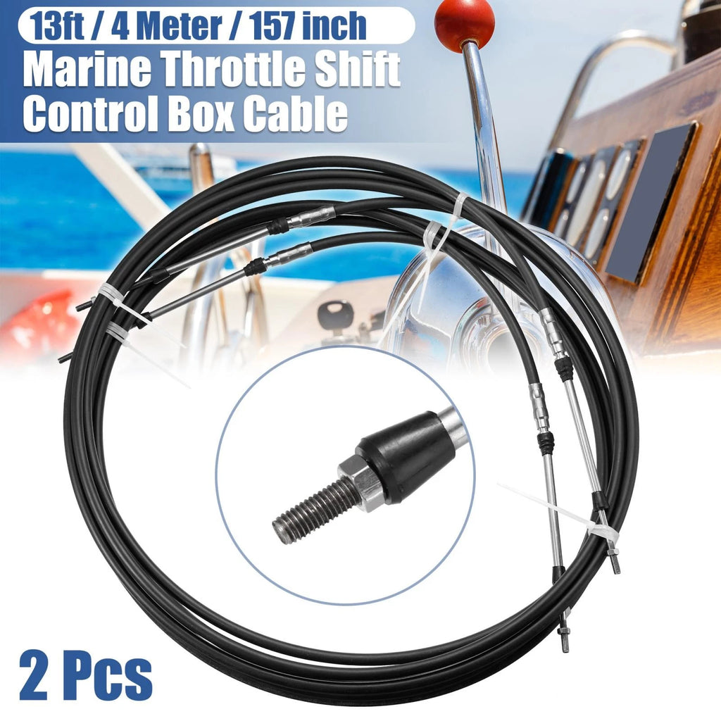 2X 13ft Shift Remote Control Box Cable for Yamaha (Marine)