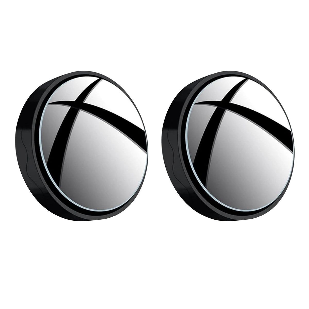 2X Blind Spot Helper Mirror with Suction Cup 360° Adjustable for Vehicles