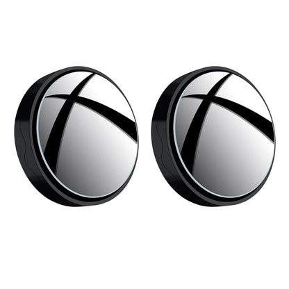 2X Blind Spot Helper Mirror with Suction Cup 360° Adjustable for Vehicles