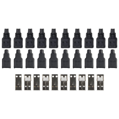 10X USB 2.0 Male Connector A Type 4Pin for Various Applications